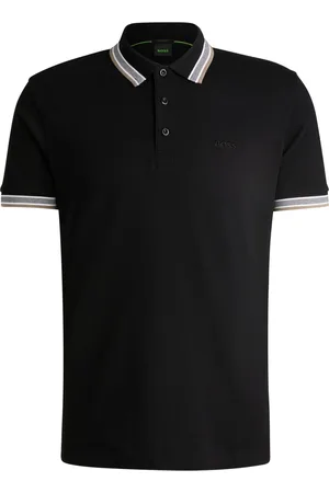 HUGO BOSS Velké Velikosti Piké polo tričko s akcenty proužků a výšivkou loga