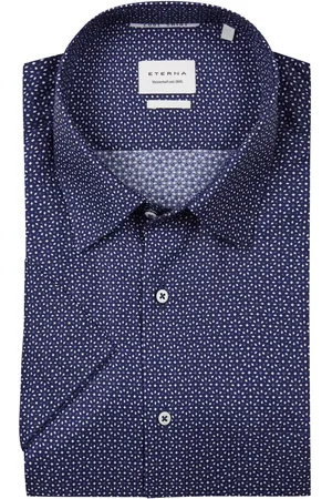 ETERNA Velké Velikosti Košile s krátkým rukávem z bavlny, comfort fit, cool shirt