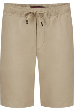 Tommy Hilfiger Velké Velikosti Šortky se stahovací šňůrkou ze směsi lnu, relaxed tapered fit