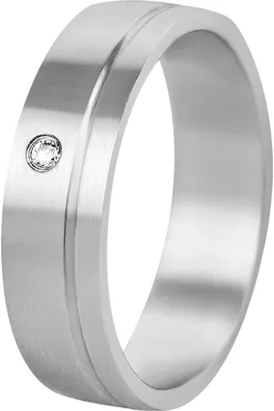 Beneto Exclusive Dámský prsten z oceli s krystelem SPD06 49 mm