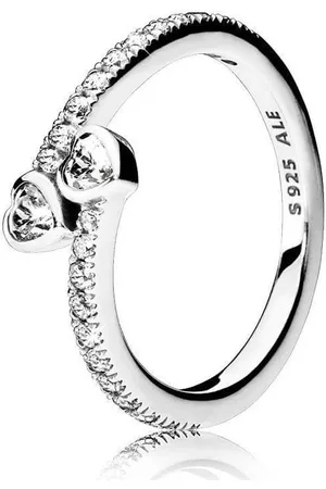 PANDORA Stříbrný třpytivý prsten 191023CZ 50 mm