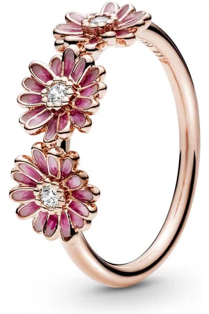 PANDORA Bronzový prsten Růžové sedmikrásky 188792C01 58 mm