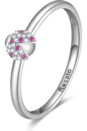 Rosato Jemný stříbrný prsten s beruškou Allegra RZA019 52 mm