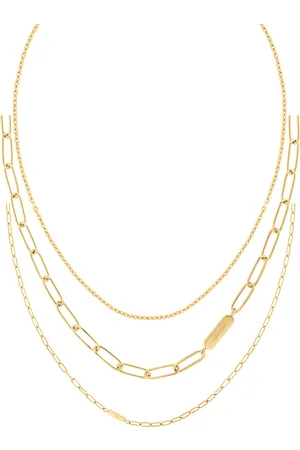Calvin Klein Sada pozlacených ocelových náhrdelníků Defiant 35000433