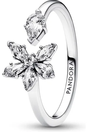PANDORA Půvabný stříbrný prsten se zirkony Timeless 192611C01 50 mm