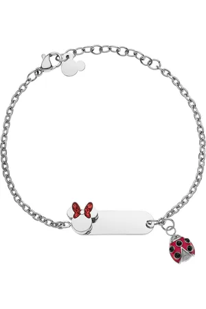 Disney Půvabný ocelový náramek s přívěsky Minnie Mouse B600623RRL-55.CS