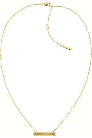 Calvin Klein Elegantní pozlacený náhrdelník Elongated Linear 35000015
