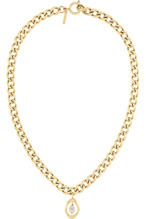 Calvin Klein Slušivý pozlacený náhrdelník Edgy Pearls 35000560