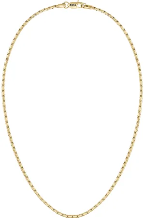 HUGO BOSS Minimalistický pánský pozlacený řetízek z oceli Evan 1580585