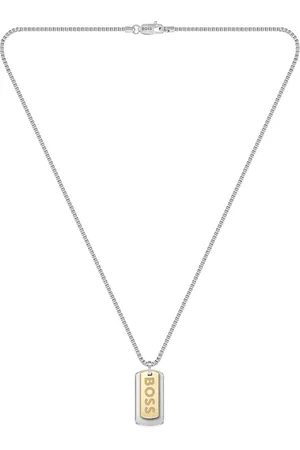 HUGO BOSS Pánský bicolor náhrdelník Vojenské známky Devon 1580576