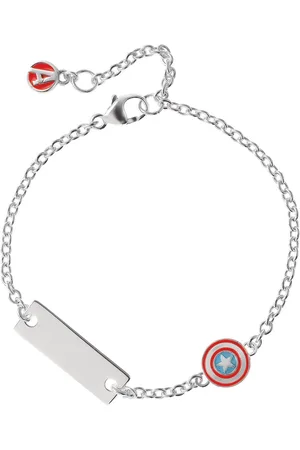 Disney Hravý stříbrný náramek Captain America Marvel BS00085RL-55.CS