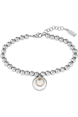 HUGO BOSS Korálkový náramek z oceli Beads 1580227