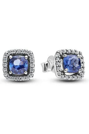 PANDORA Elegantní čtvercové náušnice Timeless 293551C01