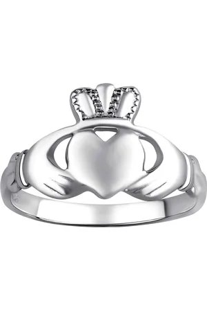Silvego Dámský celostříbrný prsten Claddagh ZTR96391 48 mm