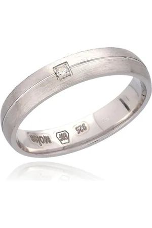 MOISS Elegantní stříbrný prsten s čirým zirkonem RL000130-P 48 mm