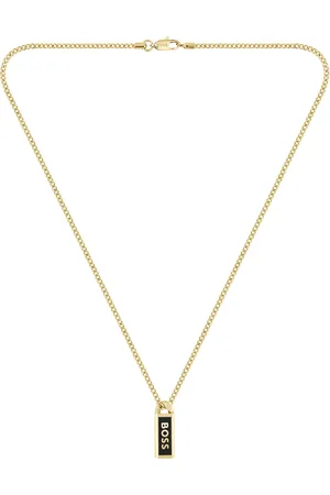 HUGO BOSS Pozlacený pánský náhrdelník Kassy Emblem 1580678
