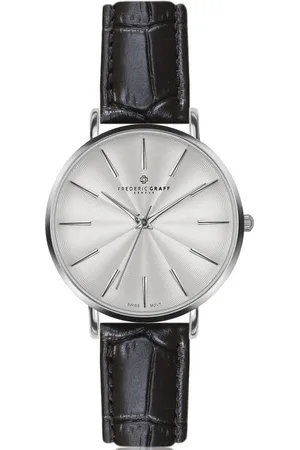 Frederic Graff Silver Monte Rosa Croco black Leather FAL-B009S