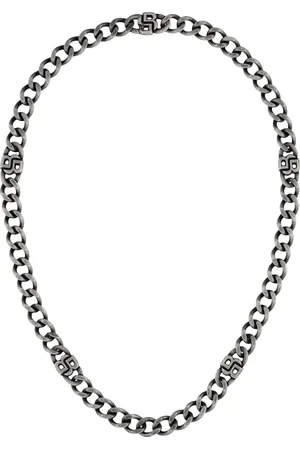 HUGO BOSS Výrazný ocelový náhrdelník pro muže Double B 1580744
