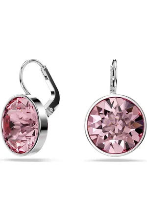 Swarovski Výrazné náušnice s růžovým krystalem Bella 5724290