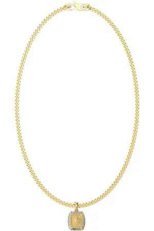 Guess Pozlacený náhrdelník s přívěskem lva Lion King JUMN05008JWYGT/U