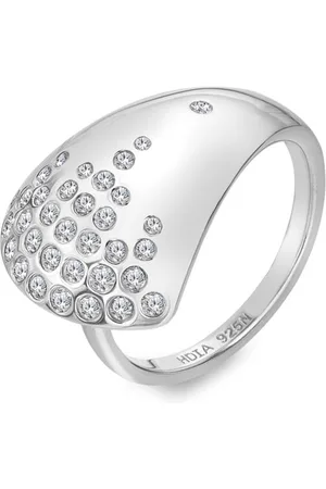 Hot Diamonds Elegantní prsten s diamantem a topazy Spritz DR295 51 mm