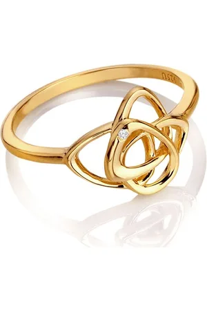 Hot Diamonds Stylový pozlacený prsten s diamantem Golden Edit Hope DR230 55 mm