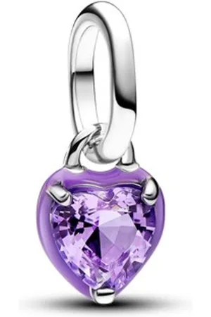 PANDORA Stříbrný přívěsek Srdíčko s glazurou ME 793042C04