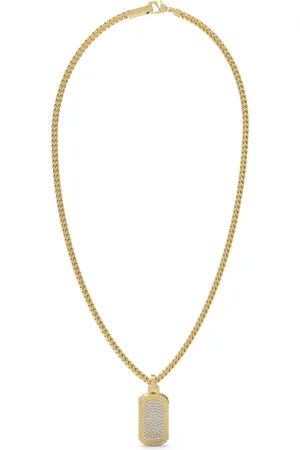 Guess Pánský pozlacený náhrdelník z oceli Sailor Knot JUMN05017JWSTBKT/U