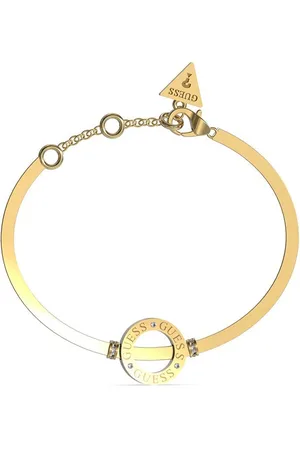 Guess Modní pozlacený náramek Circle Lights JUBB03172JWYG L: 17 - 21 cm