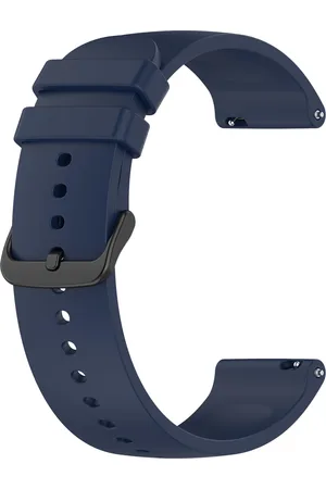 4wrist Univerzální silikonový řemínek se černou sponou 22 mm - Dark Blue