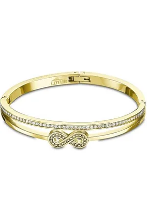 Lotus Pevný pozlacený náramek s nekonečnem Woman Basic LS2121-2/2