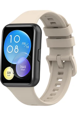 4wrist Silikonový řemínek pro Huawei Watch FIT 2 Active - Beige