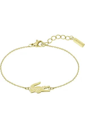 Lacoste Slušivý pozlacený náramek pro ženy Crocodile 2040047