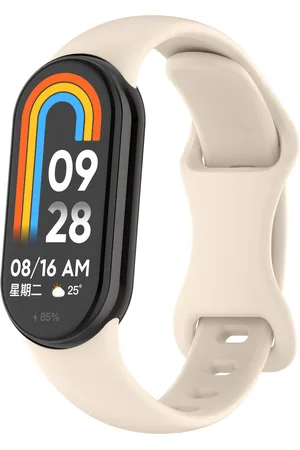 4wrist Řemínek ze silikonu pro Xiaomi 9 a 8 - Krémová