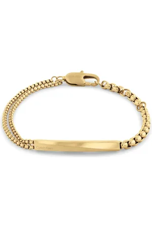 Calvin Klein Elegantní pozlacený náramek pro muže Iconic Id 35100066