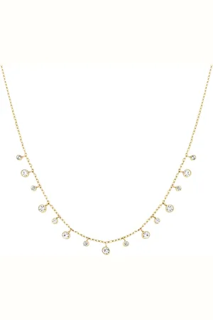 ROSEFIELD Pozlacený dámský náhrdelník s krystaly Dangling JNDCG-J1017