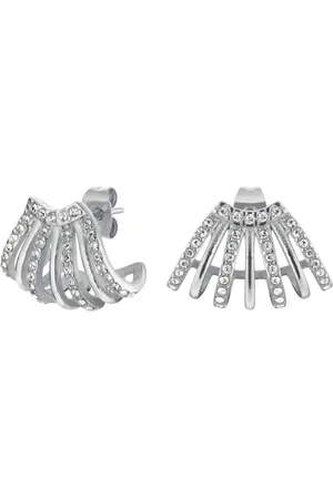 ROSEFIELD Oslnivé ocelové náušnice s krystaly Swarovski JECCS-J1030