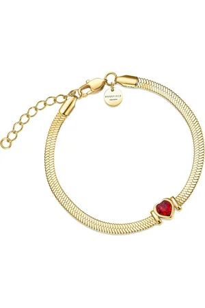 ROSEFIELD Romantický pozlacený náramek Hádek JBSRG-J1012