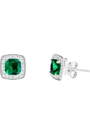 Preciosa Překrásné stříbrné náušnice Minas Crystal Treasures 5313 66