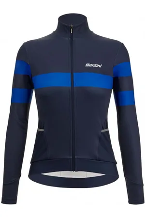Santini Cyklistický dres s dlouhým rukávem zimní - CORAL BENGAL LADY