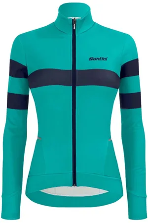 Santini Cyklistický dres s dlouhým rukávem zimní - CORAL BENGAL LADY