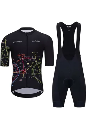 HOLOKOLO Cyklistický krátký dres a krátké kalhoty - MAAPPI DARK