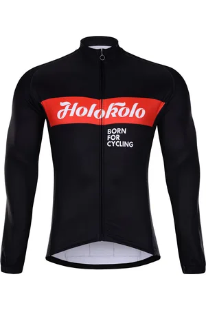 HOLOKOLO Cyklistický dres s dlouhým rukávem zimní - OBSIDIAN WINTER