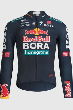 Sportful Cyklistický dres s dlouhým rukávem letní - RED BULL BORA - HANSGROHE THERMAL