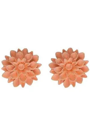 Horsefeathers Flowerski náušnice - sunny peach