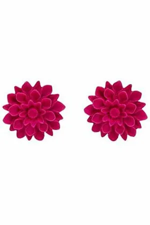 Horsefeathers Flowerski náušnice - raspberry