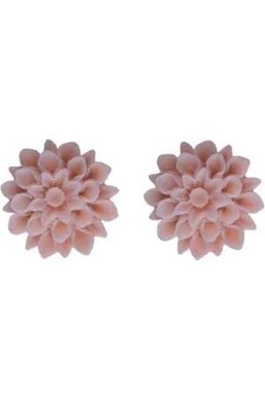Horsefeathers Flowerski náušnice - coral
