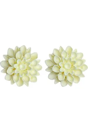Horsefeathers Flowerski náušnice - vanilla puddink