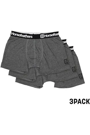 Horsefeathers Boxerky Dynasty 3Pack - heather anthracite