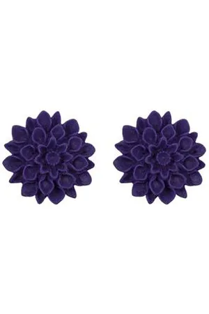 Horsefeathers Flowerski náušnice - plum lila